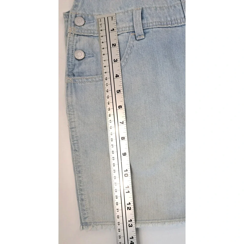 Old Navy Denim Shortalls Overalls Girls XL 14-16 NEW Light‎ Wash NWT